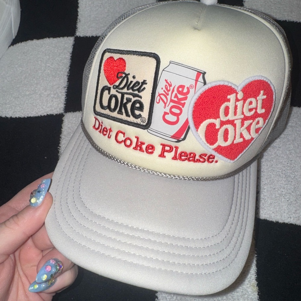 Altar'd State Cream and Gray Diet Coke Hat